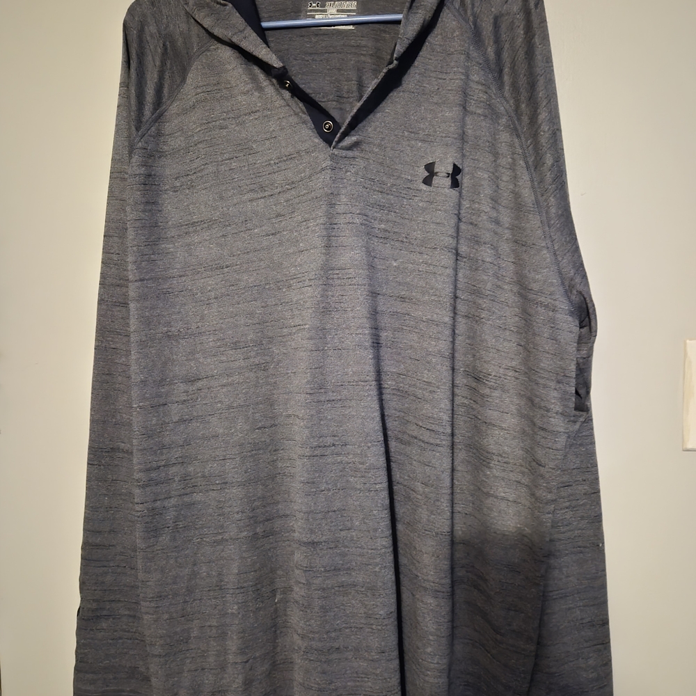Under Armour Men's Dark Gray Casual Shirt